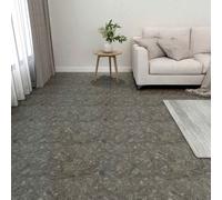 vidaXL Tavole per Pavimenti 5,11 m² 55 pcs PVC Grigio e Bianco