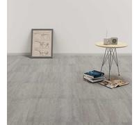 vidaXL Tavole da pavimento 55 pezzi Grigio 5,11 m² PVC, Idee moderne e quadrate per pavimenti fai da te che danno un look elegante, affidabile e durevole nel tuo ufficio con opzioni in PVC adesivo s