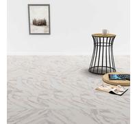 vidaXL Tavole da pavimento 55 pz Bianco 5,11 m² PVC, idee moderne e quadrate per pavimenti fai da te che danno un aspetto elegante, affidabile e durevole nel tuo ufficio con opzioni in PVC adesivo