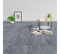 vidaXL Tavole da pavimento 55 pezzi Grigio 5,11 m² PVC, Idee moderne e quadrate per pavimenti fai da te che danno un look elegante, affidabile e durevole nel tuo ufficio con opzioni in PVC adesivo s