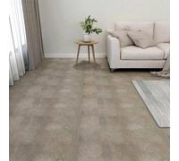 vidaXL Tavole da pavimento 55 pezzi Grigio 5,11 m² PVC, Idee moderne e quadrate per pavimenti fai da te che danno un look elegante, affidabile e durevole nel tuo ufficio con opzioni in PVC adesivo s