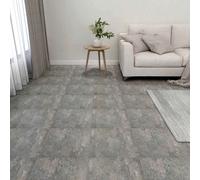 vidaXL Tavole per Pavimenti 55 pcs Grigio 5,11 m² PVC