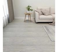 vidaXL Tavole per Pavimenti 55 pcs Grigio chiaro 5,11 m² PVC