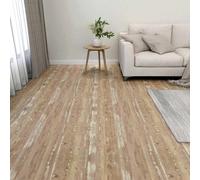 vidaXL Tavole per Pavimenti 55 pcs Marrone 5,11 m² PVC