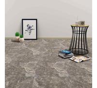 vidaXL Tavole per Pavimenti 55 pcs Nero 5,11 m² PVC