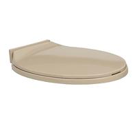 vidaXL Tavoletta WC a Chiusura Ammortizzata Beige Ovale