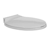 vidaXL Tavoletta WC a chiusura morbida – ovale, grigio chiaro