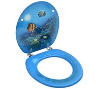 VIDAXL - Tavoletta Wc Con Coperchio Mdf Design Fondo Mare