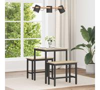 vidaXL Tavoli da pranzo 60 x 60 x 75 cm Legno ingegnerizzato Quadrato