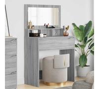 vidaXL Tavoli da Trucco per Camera da Letto con cassetto Grigio Sonoma