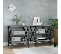 vidaXL Tavolini 2 pz Grigio Sonoma 40x42x50 cm in Legno Multistrato