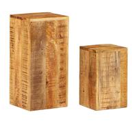 vidaXL Tavolini 2 pz in Legno Massello di Mango