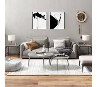 vidaXL Tavolini 2pz grigio sonoma 40x40x35 cm in Legno Multistrato