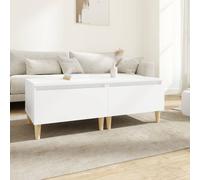 vidaXL Tavolini Bianchi 2pz 50x46x35 cm in Legno Multistrato