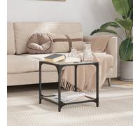 vidaXL Tavolini con Piano in Vetro Trasparente 2 pz 40x40x40cm Acciaio