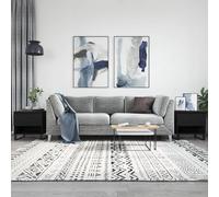 vidaXL Tavolini da Salotto 2 pz Neri 50x46x50 cm in Legno Multistrato