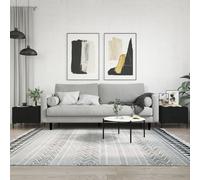 vidaXL Tavolini da Salotto 2 pz Neri 50x50x40 cm in Legno Multistrato