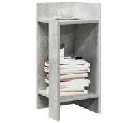 vidaXL Tavolini Laterali 2 pz con Ripiano Grigio Cemento 25,5x27x60 cm