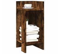 vidaXL Tavolini Laterali 2 pz con Ripiano Rovere Fumo 25,5x27x60 cm