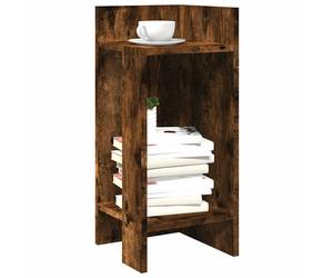 vidaXL Tavolini Laterali 2 pz con Ripiano Rovere Fumo 25,5x27x60 cm