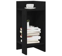 vidaXL Tavolini Laterali 2pz con Ripiano Nero 25,5x27x60 cm