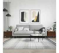 vidaXL Tavolini Salotto 2 pz Rovere Marrone 50x50x40 Legno Multistrato