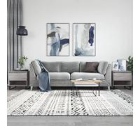 vidaXL Tavolini Salotto 2pz Grigio Sonoma 50x46x50cm Legno Multistrato