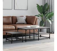 vidaXL Tavolini Salotto Impilabili 2pz Grigio Sonoma Legno Multistrato