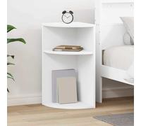 vidaXL Tavolino Bianco 29,6 x 29,6 x 60 cm Legno ingegnerizzato