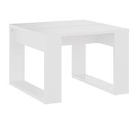 vidaXL Tavolino Bianco 50x30x50 cm in Legno Multistrato