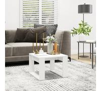 vidaXL Tavolino Bianco 50x30x50 cm in Legno Multistrato