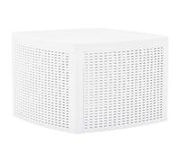 vidaXL Tavolino Bianco 54x54x36,5 cm in Plastica