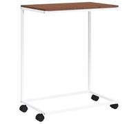 vidaXL Tavolino con Ruote Bianco 55x35x70 cm in Legno Multistrato