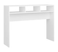 vidaXL Tavolino Consolle Bianco 105x30x80 cm in Legno Multistrato