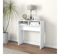 vidaXL Tavolino Consolle Bianco 78x30x80 cm in Legno Multistrato