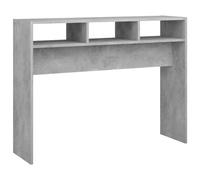 vidaXL Tavolino Consolle Grigio Cemento 105x30x80cm Legno Multistrato