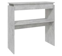 vidaXL Tavolino Consolle Grigio Cemento 80x30x80cm Legno Multistrato