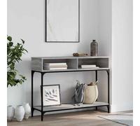 vidaXL Tavolino Consolle Grigio Sonoma 100x30,5x75cm Legno Multistrato
