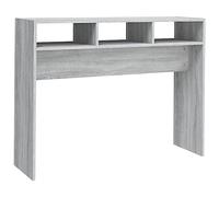 vidaXL Tavolino Consolle Grigio Sonoma 105x30x80 cm Legno Multistrato