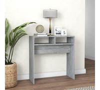 vidaXL Tavolino Consolle Grigio Sonoma 78x30x80 cm Legno Multistrato