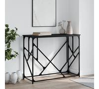 vidaXL Tavolino Consolle Nero 100x40x80 cm in Legno Multistrato