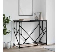 vidaXL Tavolino Consolle Nero 100x40x80 cm in Legno Multistrato