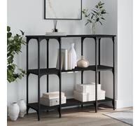 vidaXL Tavolino Consolle Nero 102x35x90 cm in Legno Multistrato