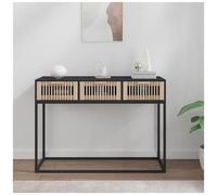 VIDAXL - Tavolino Consolle Nero 105x30x75 Cm Legno Multistrato E Ferro