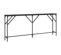 vidaXL Tavolino Consolle Nero 180x23x75 cm in Legno Multistrato