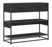 vidaXL Tavolino Consolle Nero 90x35x80 cm in Legno Multistrato, Tavolo da Ingresso, Tavolo da Ingresso, Tavolo da Divano, Tavolo da Ingresso