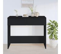 vidaXL Tavolino Consolle Nero 90x36x75 cm in Legno Multistrato