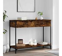 vidaXL Tavolino Consolle Rovere Fumo 100x34,5x75cm Legno Multistrato