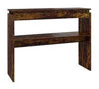 vidaXL Tavolino Consolle Rovere Fumo 102x30x80 cm in Legno Multistrato