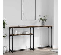 vidaXL Tavolino Consolle Rovere Fumo 145x22,5x75 cm Legno Multistrato